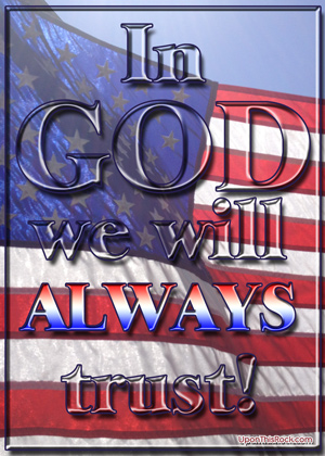 In God We Will Always Trust Christian Graphic