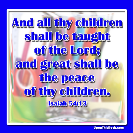 Back to School Graphic Isaiah 54:13