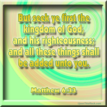 matthew 6:33 christian graphic for facebook